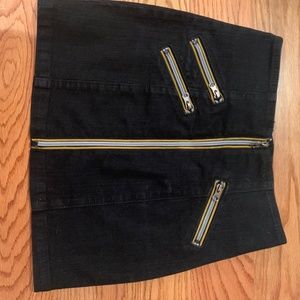 LF Carmar Black & Yellow Denim Skirt